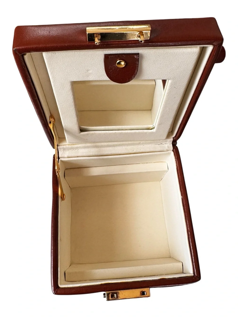 WOLF Designs Leather Travel Jewelry Box & Photo Frame Case